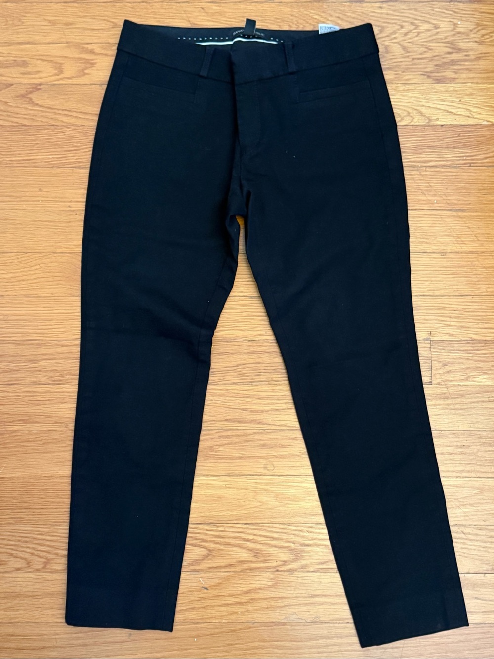 Banana Republic Women’s Dress Pants Sloan Fit Stretch Black Cropped Sz Petite 0